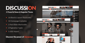 Discussion – News Portal Theme
