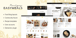 EasyMeals – Food Blog WordPress Theme