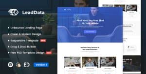 LeadData – Lead Generation Unbounce Landing Page Template