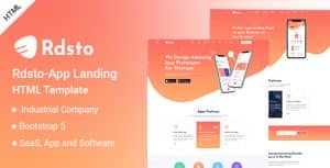 Rdsto – App Landing HTML Template