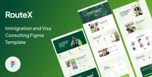 RouteX – Immigration and Visa Consulting Figma Template