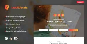 LeadEducate – Education Unbounce Landing Page Template