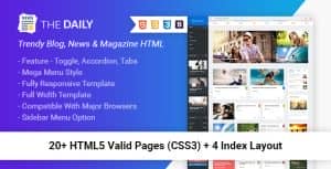 The Daily – News HTML Template