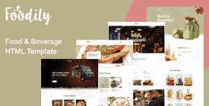 Foodily – Food and Beverage Shop HTML Template