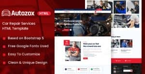Autozox – Car Repair Services HTML Template