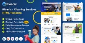 Kleanix – Cleaning Service HTML Template