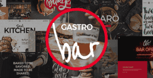 GastroBar – Theme for Fast Food Restaurants and Bars