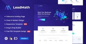 LeadMath – Lead Generation Unbounce Landing Page Template