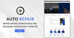 Auto Repair – Maintenance and Mechanic Center HTML5 Template