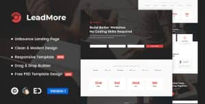 LeadMore – Lead Generation Unbounce Landing Page Template