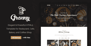 Granny – Elegant Restaurant & Cafe HTML Template