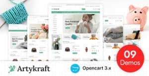 Artykraft – Art and Decor Responsive OpenCart Theme