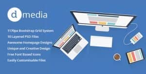 dMedia – Multi Purpose Creative HTML Template