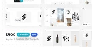 Drox – Agency & Portfolio HTML5 Responsive Template
