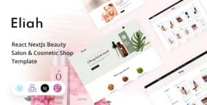 Eliah – React NextJs Beauty Salon & Cosmetic eCommerce Template