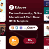 Educve-University, Online Courses & Multi Demo Education HTML Template