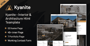Kyanite – Interior Design & Architecture HTML5 Template