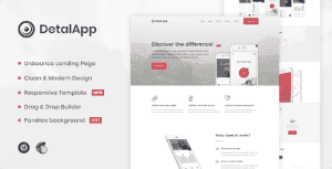 Detalapp – App Unbounce Landing Page Template