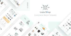 Laza – Mutilpurpose eCommerce Sketch Template
