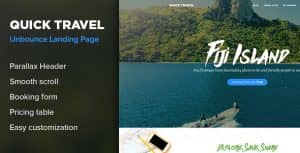 QuickTravel – Responsive Unbounce Landing Page