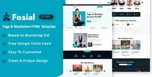 Fosial – Yoga & Meditation HTML Template