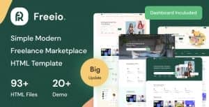 Freeio – Freelance Services Marketplace & Job Board HTML Template