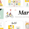 Marée – Illustration and Design Portfolio Theme