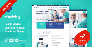 Medcity – Health & Medical WordPress Theme