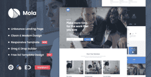 Mola – MultiPurpose Unbounce Landing Page Template