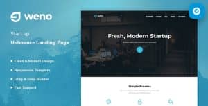Weno – Startup Unbounce Landing Page Template