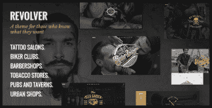 Revolver – Tattoo Studio and Barbershop Theme
