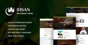 Ihsan – Islamic Prayer Center & Muslim WordPress Theme