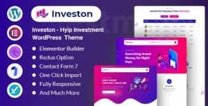 Investon – Investment Hyip & Business Consulting WordPress Theme Multipurpose