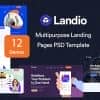 Landio – Multipurpose Landing Page PSD Template