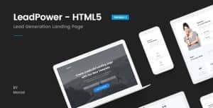 LeadPower – Lead Generation HTML5 Landing Page Template