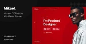 Mikael – Modern & Creative CV/Resume WordPress Theme