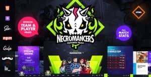 Necromancers – eSports Team HTML Template