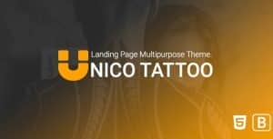 Unico tattoo – Multipurpose Responsive Bootstrap Landing page Template.