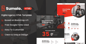 Sumolo – Digital Agency HTML Template