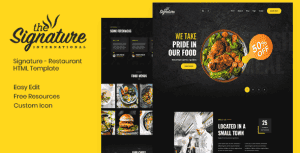 Thesignature – Restaurant HTML Template