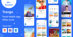 Travgo – Travel Mobile App HTML Template