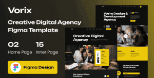 Vorix – Creative Digital Agency Figma Template