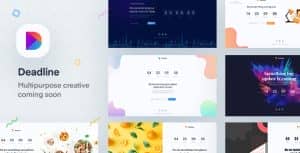 Deadline – React Coming Soon Templates with Next JS