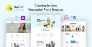 Duster – Cleaning Services React Template