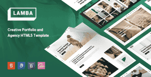 Lamba – Creative Portfolio & Agency HTML5 Template