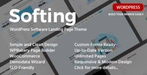 Softing – Software Landing Page WordPress Theme
