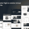 Flynext – Private Jet Aviation XD Template