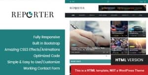 Max Reporter – HTML Magazine Template