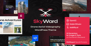 Skyward – Drone Aerial Videography WordPress Theme
