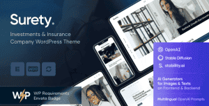 Surety – Finance Insurance Accountant WordPress Theme